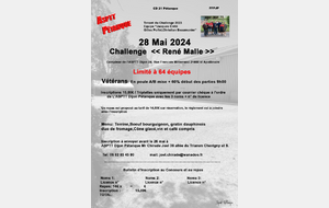 Challenge  René Malle  le Mardi 28/5, organisé par l'Asptt