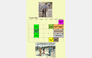 Affiche du mois de Février par Alain