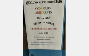 Concours de fin de saison au boulodrome couvert