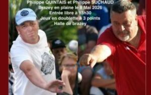 Brazey accueille Ph Quintais et Ph Suchaud