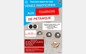 Tournoi  Asptt de l'été