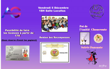 Assemblée Générale Asptt le 5 Décembre