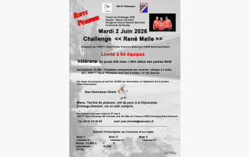 Challenge René Malle le Mardi 2 Juin_ Tirage effectué