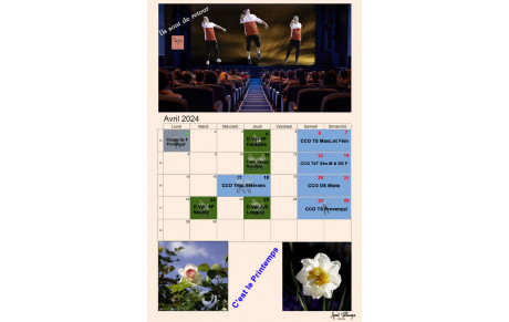 Affiche du Mois d'Avril par Alain