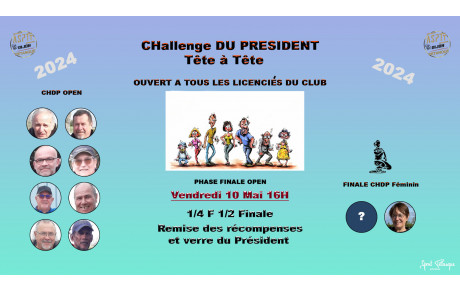 CHDP 2024 : Phase Finale le 10 Mai à 16H