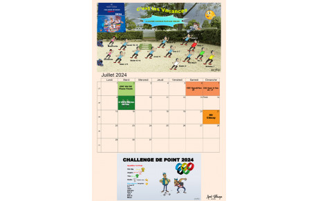 Affiche du mois de Juillet par Alain