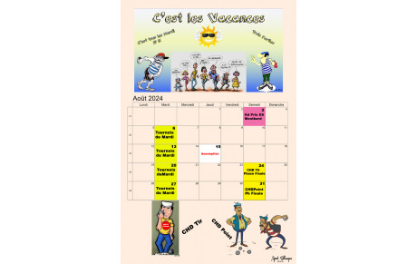 Affiche du Mois d'Août par Alain