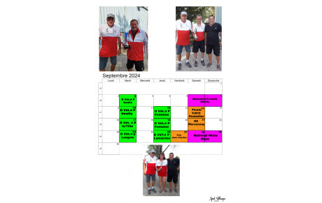 Affiche/Calendrier  du Mois de Septembre par Alain