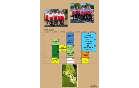 Affiche/ Calendrier du Mois de Mai par Alain