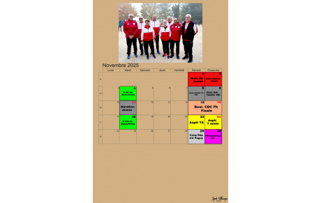 Affiche du mois de Novembre par Alain