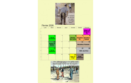 Affiche du mois de Février par Alain