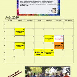 Affiche du Mois d'Aout !